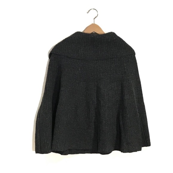 Gap Cowl Neck with Zipper Poncho Sweater - Picture 3 of 4